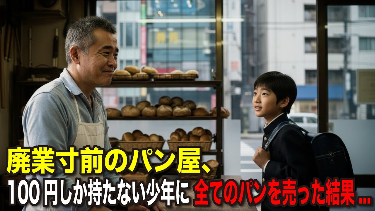 【感動ストーリー】100円しかない。廃業寸前のパン屋に来た少年との出会いが、店主の人生を大きく変えることに...