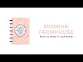 2024 Modern Farmhouse Happy Planner Mini Vertical Layout 12 Months | PPMD12-150