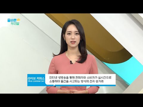 [올바른 우리말] &amp;#39;라이브 커머스&amp;#39;(live commerce)의 우리말 대체어는?