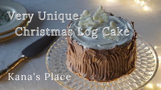 How I make a Christmas log cake with chestnut cream