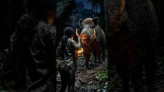 Wild Girl Escapes Dangerous Animals 😱 #GirlVsWild #YouTubeShorts