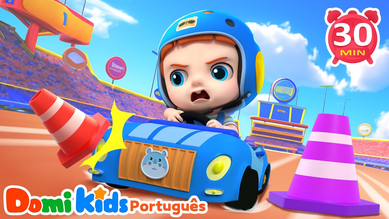Corrida de Carros Correndo e Cantando 🚗🎵 | Canções Infantis | Domi Kids | LEFUN Kids TV