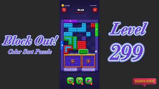 Block Out Level 299 Walkthrough | Color Sort Puzzle Gameplay | Go Answer