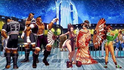 [KOF Mugen] Mugengers | Heavy D! Team vs Mai Shiranui Team [ 4vs4 ]