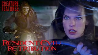 Outrunning the Russian Zombie Bikers | Resident Evil: Retribution | Creature Features