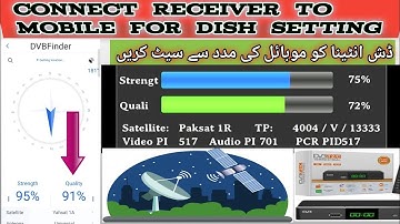 How To Connect Receiver To Mobile | G m Screen | Dish Setting With Mobile | Dish Tv Setting