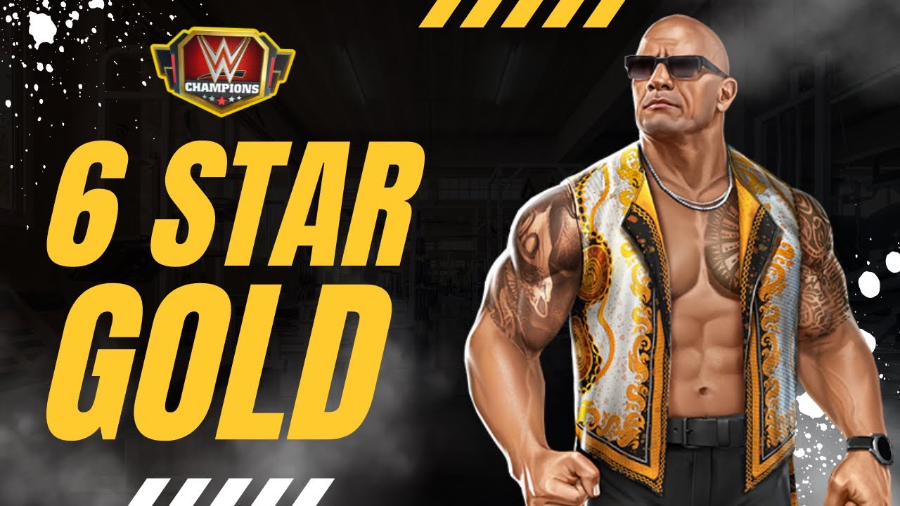 6 Star Gold The Rock The Final Boss WWE Champions