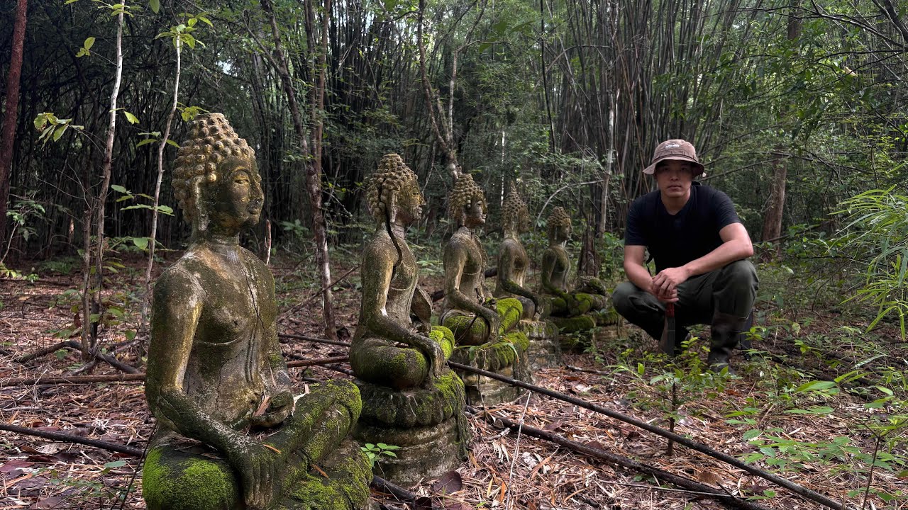 เจอพระพุทธรูปกลางป่า ระหว่างหาเห็ด