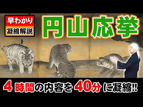 円山応挙 | 早わかり凝縮解説 | 尾張屋・中島勘兵衛時代 / 眼鏡絵～円満院祐常時代（七難七福図巻）～三井時代（雨竹風竹図屏風）～円山派時代（雪松図屏風）～金刀比羅宮、大乗寺～集大成 | 日本美術