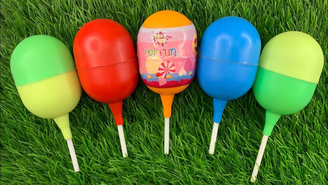 🌈 Satisfying Video | Kinder Surprise and Corby FunEgg ASMR Opening - YummyRainbow Candy LollipopsI