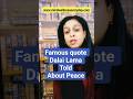 Dalai Lama quote about peace #shorts #mindwellness #peace #dalailama #mindfulness #trendingshorts
