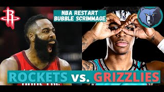 Houston ROCKETS vs. Memphis GRIZZLIES - NBA Restart - NBA Bubble Scrimmage Full Highlights!