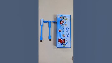 doraemon geometry box with USB light and fan, doraemon pencil case, #geometrybox #doraemonstationery