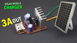 How to make 3A Solar Mobile charger circuit at home💫