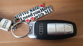 How to remove battery from Audi Car keys for A3, A4, A5 A6,Q5,Q7 and TT