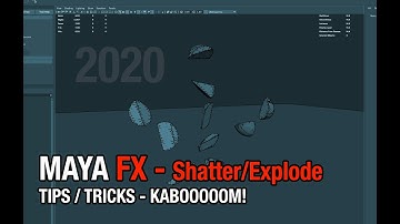 Learn how to create a Shatter Effect in Autodesk Maya