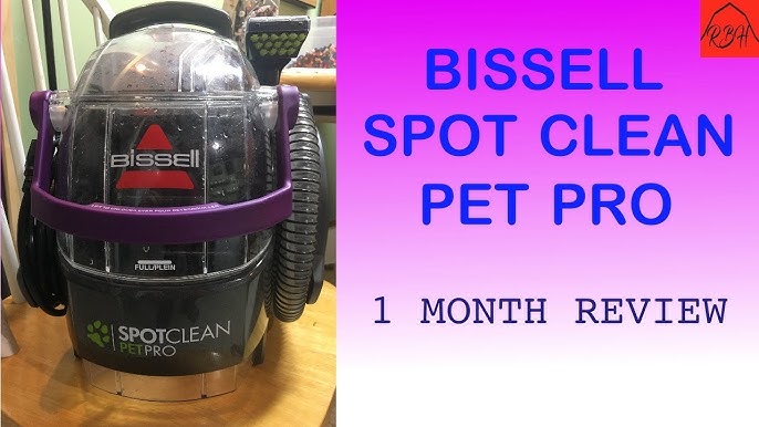BISSELL SpotClean Pet Pro Portable Carpet Cleaner, 2458, Grapevine Pur