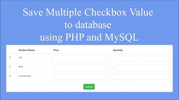 How to Insert Multiple Checkbox Value in PHP MySQL | Insert Other Input Fields According To Checkbox