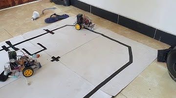 Self Parking Line following robot car code by assembly language