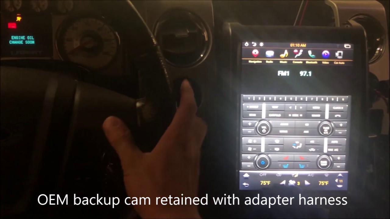 Demo video: 12.1 inch PX6 vertical screen head unit installed in 2009