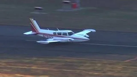 Perfect belly landing Piper Pa-30 11.20.2017