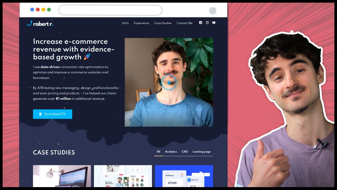 How to Create a Resume / Personal Portfolio Website in WordPress - YouTube
