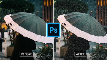 Photoshop Tutorial - Add Rain Effect #shorts