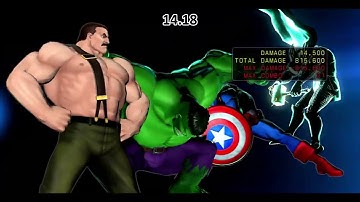 UMVC3 - Haggar killing Thor in 15.61 seconds (with Cap & Hulk)