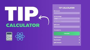 React Project Tutorial | Build and Deploy a Tip Calculator