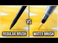 What Is The Difference Between a Regular Brush & a Water Brush