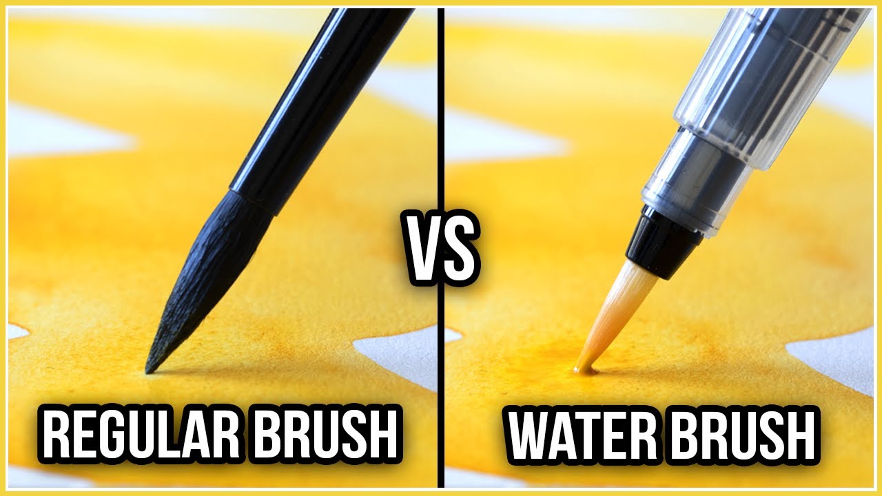 What Is The Difference Between a Regular Brush & a Water Brush