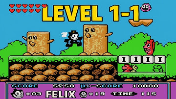 LEVEL 1-1 | Felix the Cat | Walkthrough, Gameplay, No Commentary, NES
