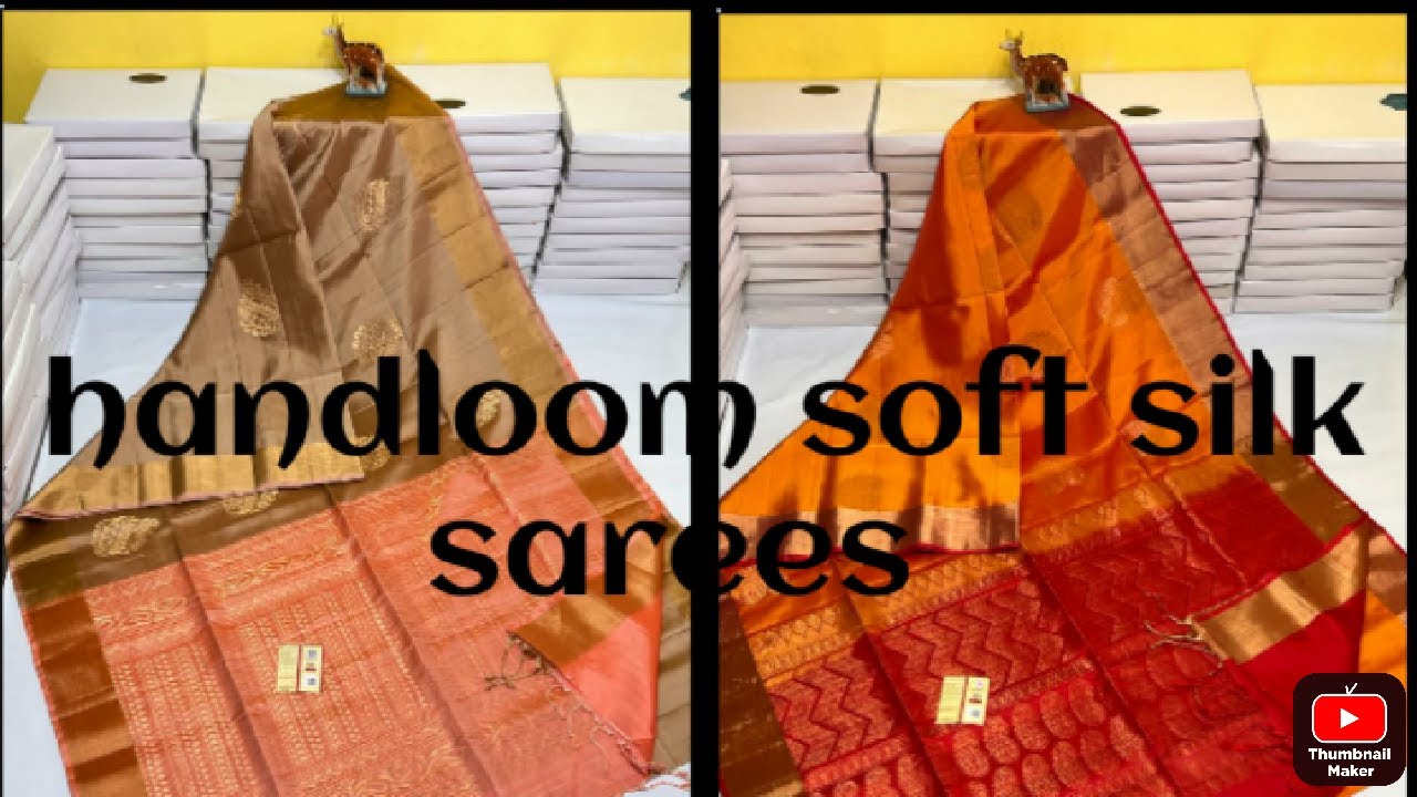 Soft silk sarees, kanchipuram soft silk YouTube