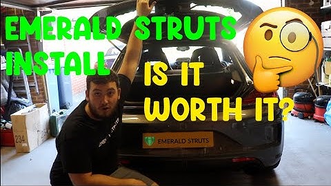 Emerald Struts Install - Scirocco R Facelift