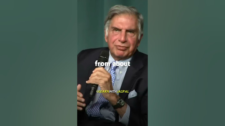 You can grow in India 🚀 Look at us! - Ratan tata