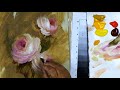 Petalling a Rose in Acrylics  Video 1