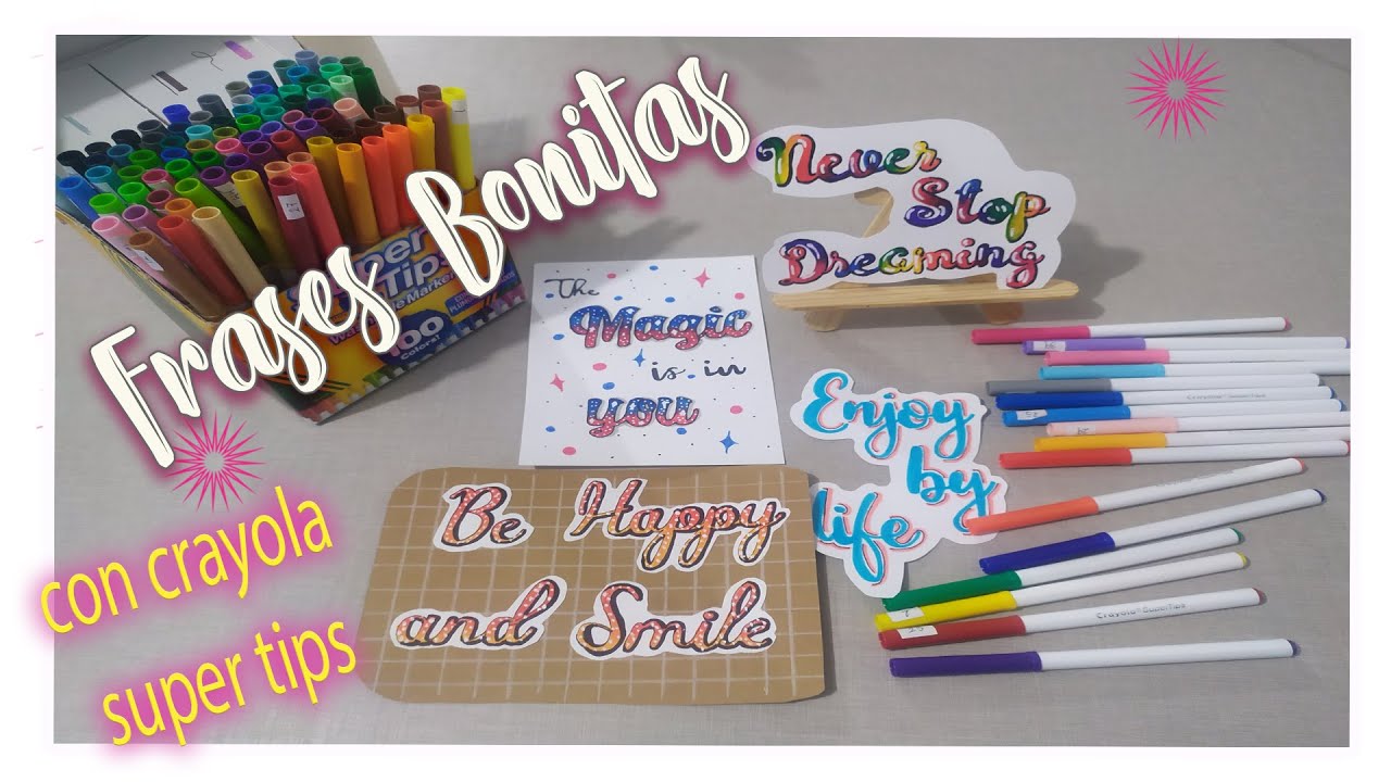 Crayola Supertips 100 pack swatches  Plumones, Tutorial de letras, Titulos  bonitos para apuntes