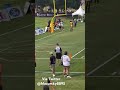 Kenny pickett throws a lazer to allen robinson  2023 steelers camp day 8