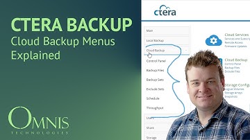 CTERA C200 Cloud Backup Menus Explained