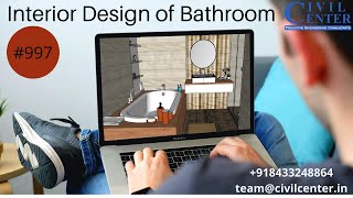 Interior Design of Bathroom || Contemporary Bathroom Design || Home Decor || SketchUp Tutorial