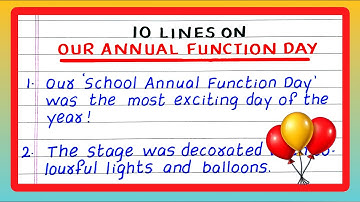 10 Lines on Annual Day | 10 Lines on Annual Function | Few Lines on Annual Day | Essay on Annual Day