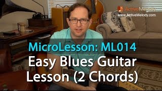 Vignette de la vidéo "Easy Blues Guitar Lesson - MicroLesson ML014"