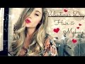 Valentine&#39;s Day Hair &amp; Makeup Turtorial | Date Night Hair &amp; Makeup