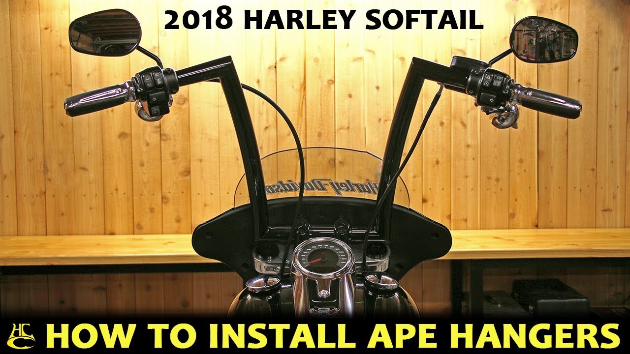 How To Install Ape Hangers 2018 Harley Davidson Softail - Save Time &  Money!! 