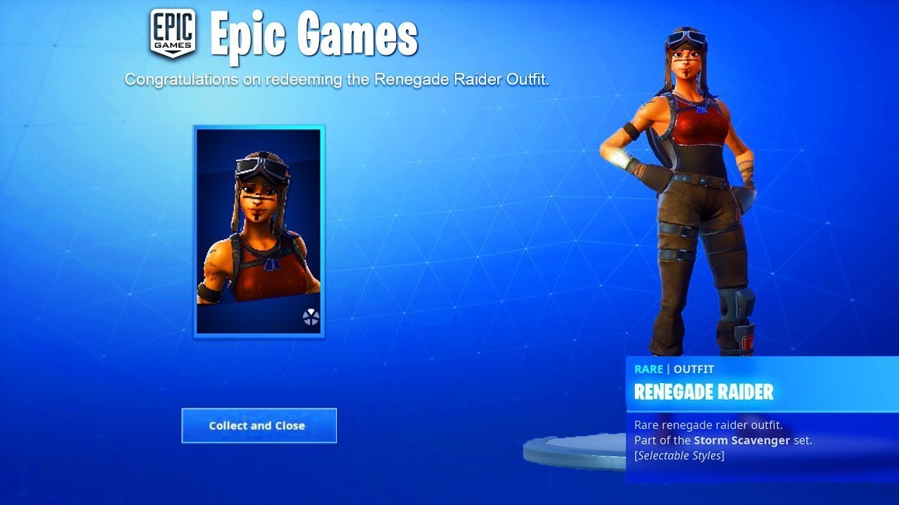 How to get renegade raider code