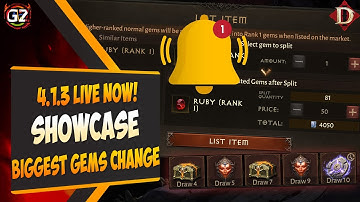UPDATE 4.1.3 LIVE NOW — Biggest GEMS Change & SHOWCASE EVERYTHING | Diablo Immortal