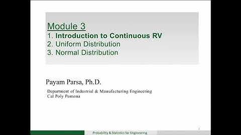 Introduction to Continuous Random Variables