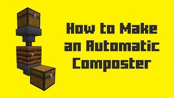 HOW TO MAKE AN AUTOMATIC COMPOSTER in Minecraft |  Java Edition 1.15.2 Vanilla Tutorial