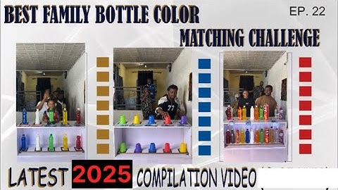 ‼️THE MOST FUNNY, SMART & ENTERTAINING FIVE(5) BOTTLE COLOR MATCHING CHALLENGE - COMPILATION VIDEO