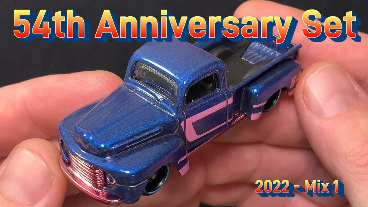 Hot Wheels 54th Anniversary Set - Mix 1 - YouTube